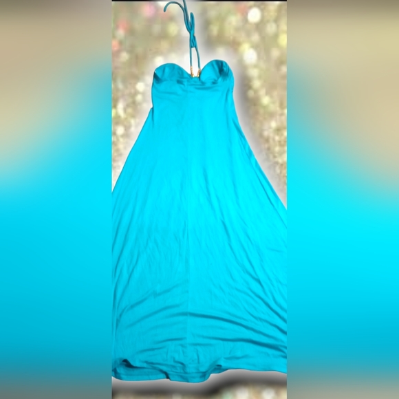 PAPAYA | Turquoise maxi - Picture 2 of 5